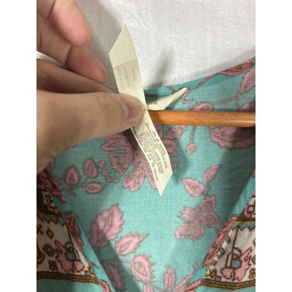 Matilda Jane Midi Dress Medium Floral Flutter Sleeve Tiered Boho Down to Earth - Picture 6 of 8